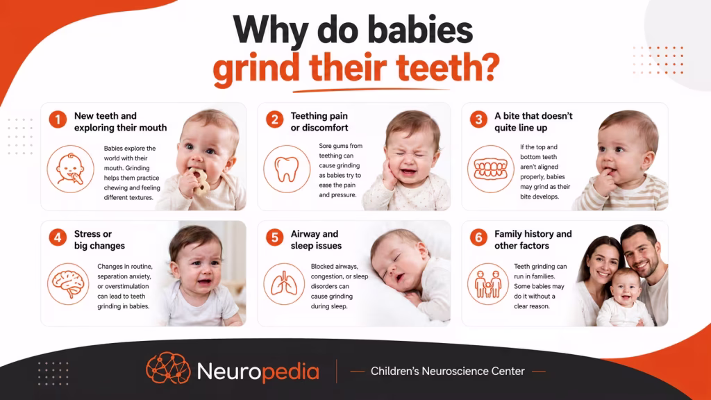 why do babies grind their teeth
